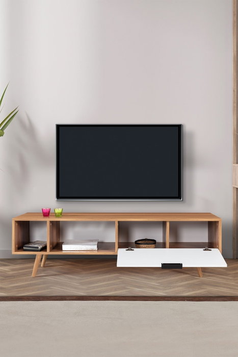 Hanah Home Venüs 3644 Soporte para TV Nogal y Blanco Hanah Home Venüs 3644 Soporte para TV Nogal y Blanco